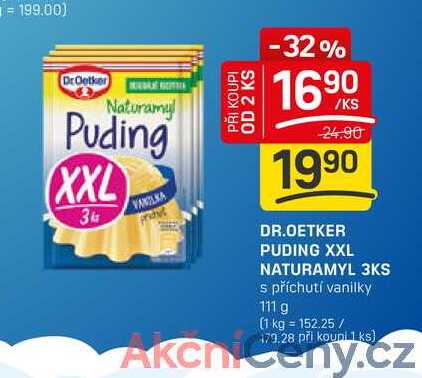 DR.OETKER PUDING XXL NATURAMYL 3KS 111g