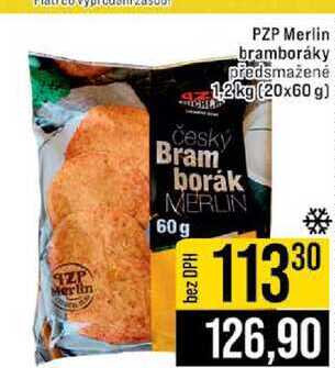 PZP Merlin bramboráky předsmažené 12kg (20x60 g)