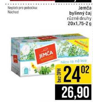 Jemča bylinný čaj různé druhy 20x1,75-2 g