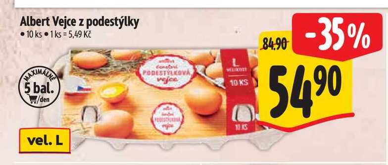 Albert Vejce z podestýlky  10 ks 