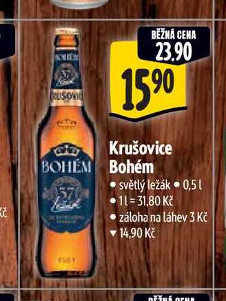   Krušovice Bohém 0,5 l