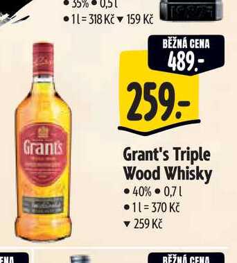   Grant's Triple Wood Whisky 0,7 l 
