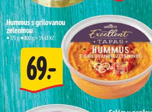 Hummus s grilovanou zeleninou 175 g 
