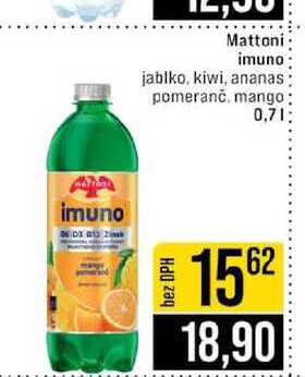 Mattoni imuno jablko, kiwi, ananas pomeranč, mango 0,7l
