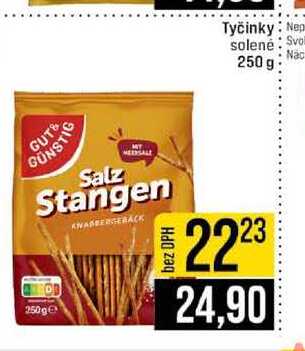 Tyčinky solené 250 g