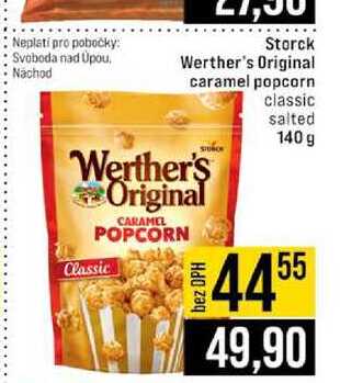 Storck Werther's Original caramel popcorn classic salted 140g