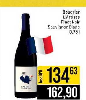 Bougrier L'Artiste Pinot Noir Sauvignon Blanc 0,75l