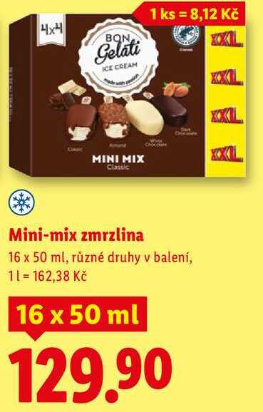 Mini-mix zmrzlina, 16x 50 ml