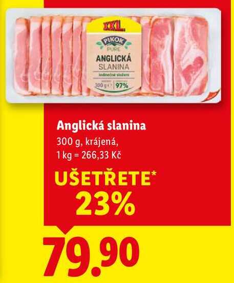 Anglická slanina, 300 g