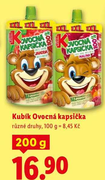 Kubík Ovocná kapsička, 200 g