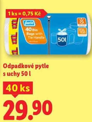 Odpadkové pytle suchy 50 l, 40 ks