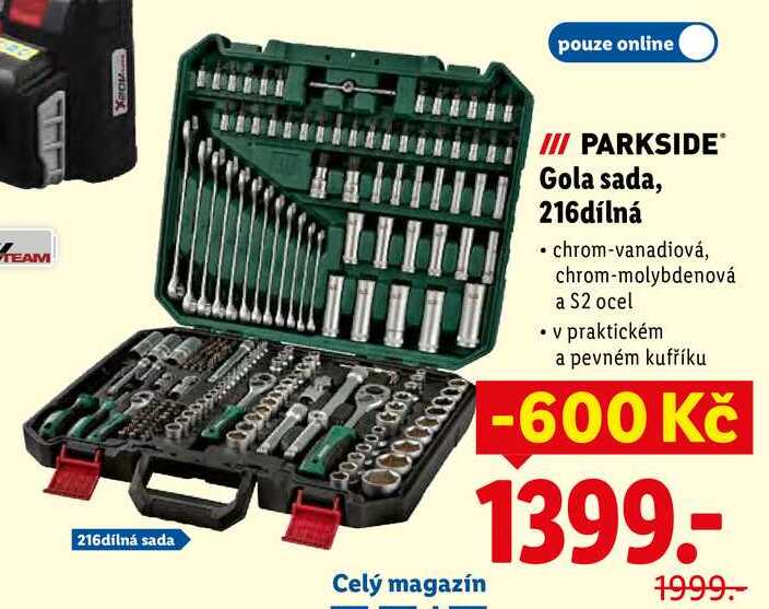 Gola sada, 216dílná 