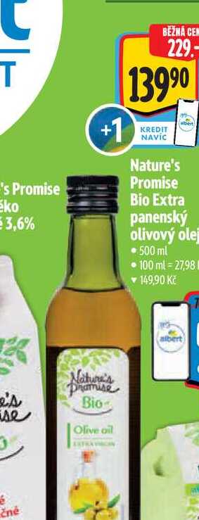   Nature's Promise  Bio Extra panenský olivový olej 500 ml  