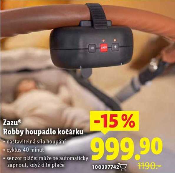 Zazu Robby houpadlo kočárku 
