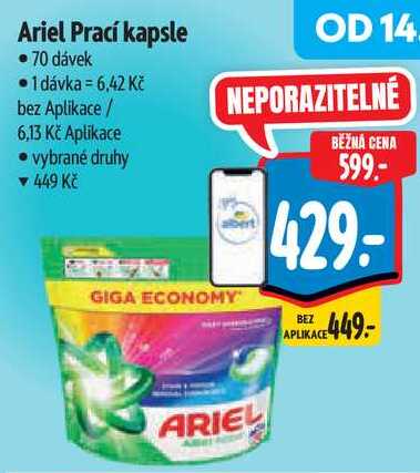 Ariel Prací kapsle, 70 dávek 