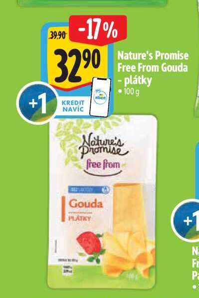   Nature's Promise Free From Gouda - plátky 100 g  