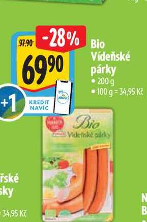   Bio Videňské párky 200 g