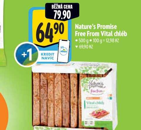   Nature's Promise Free From Vital chléb 500 g  