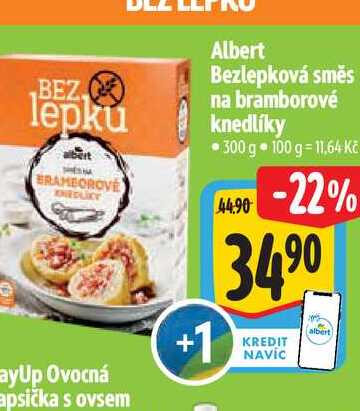  Albert Bezlepková směs na bramborové knedlíky  300 g