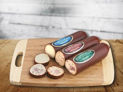 Excelent tavený uzený salámový sýr 45 % t. v s., 1 kg