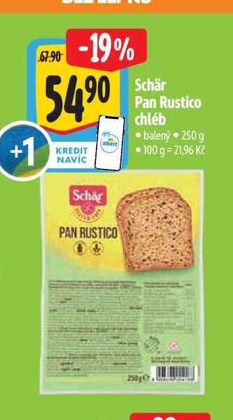   Schär Pan Rustico chléb  balený 250 g 