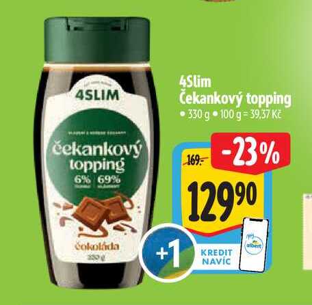   4Slim Čekankový topping 330 g 