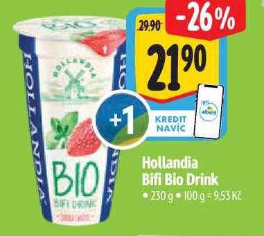   Hollandia Bifi Bio Drink 230 g 
