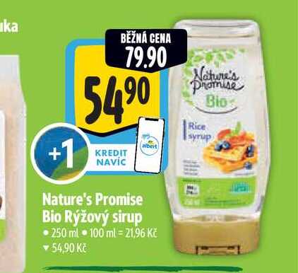  Nature's Promise Bio Rýžový sirup  250 ml