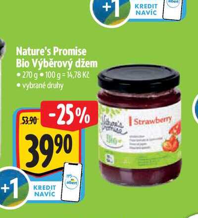  Nature's Promise Bio Výběrový džem 270 g 