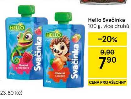 Hello Svačinka, 100 g, více druhů