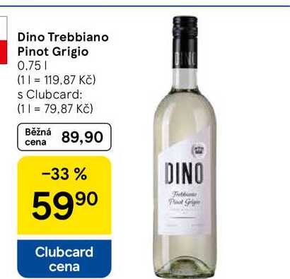 Dino Trebbiano Pinot Grigio, 0.75 L