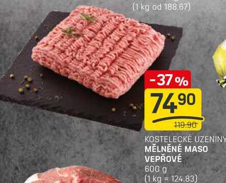 MĚLNĚNÉ MASO VEPŘOVÉ 600 g