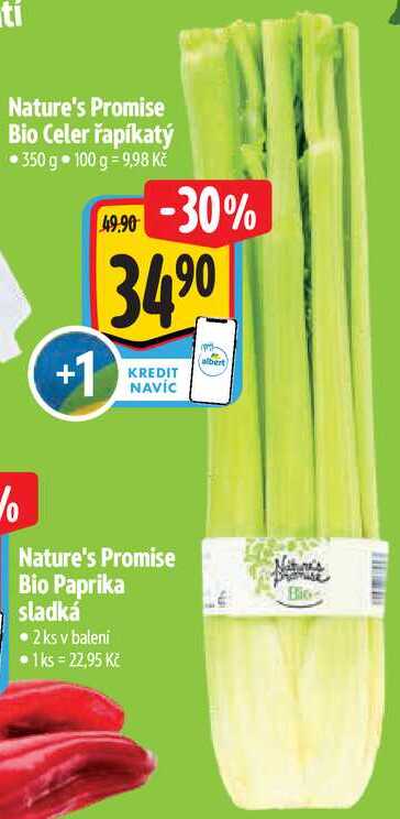 Nature's Promise Bio Celer řapíkatý, 350 g