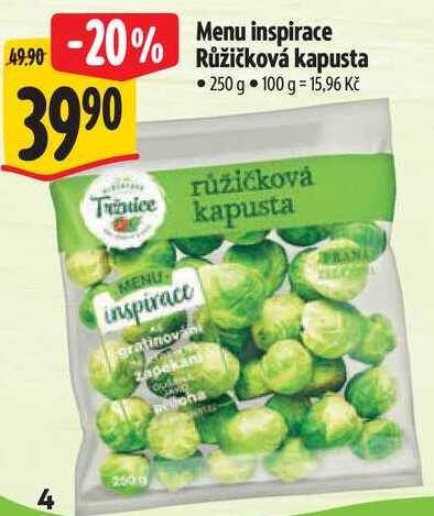 Menu inspirace Růžičková kapusta, 250 g