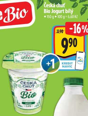 Česká chuť Bio Jogurt bílý, 150 g