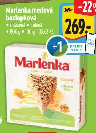Marlenka medová bezlepková, 800 g