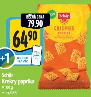 Schär Krekry paprika, 100 g