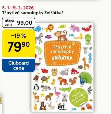 Třpytivé samolepky Zvířátka