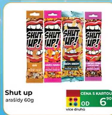 Shut up arašídy 60g 
