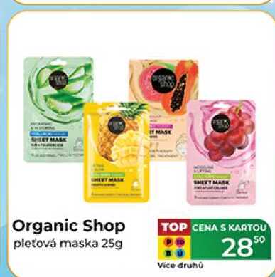 Organic Shop pleťová maska 25g 