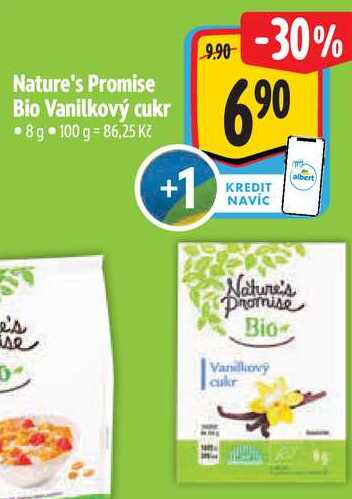 Nature's Promise Bio Vanilkový cukr, 8 g