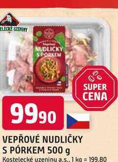 VEPŘOVÉ NUDLIČKY S PÓRKEM 500 g 