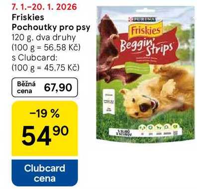 Friskies Pochoutky pro psy, 120 g, dva druhy