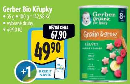 Gerber Bio Křupky, 35 g 