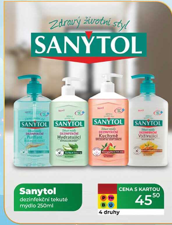 Sanytol dezinfekční tekuté mýdlo 250ml 