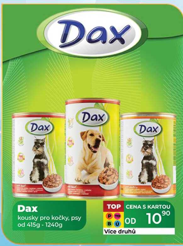 Dax kousky pro kočky, psy od 415g - 1240g 