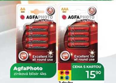 AgfaPhoto zinková blistr 4ks 