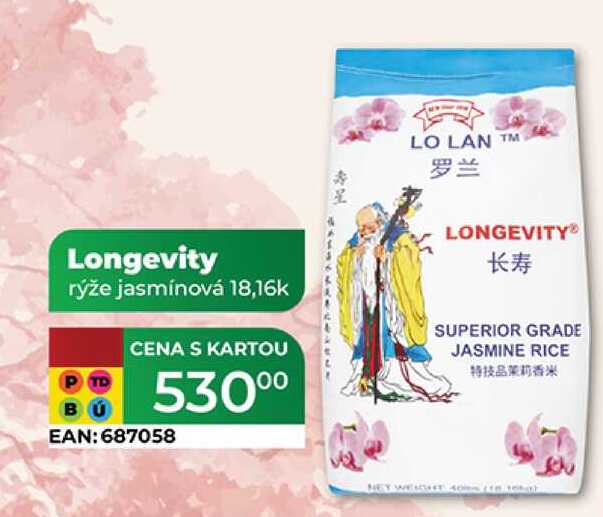 Longevity rýže jasmínová 18,16k  