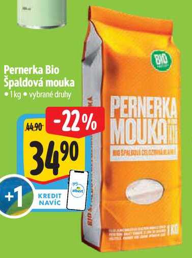 Pernerka Bio Špaldová mouka, 1 kg