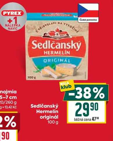 Sedlčanský Hermelín originál 100 g 